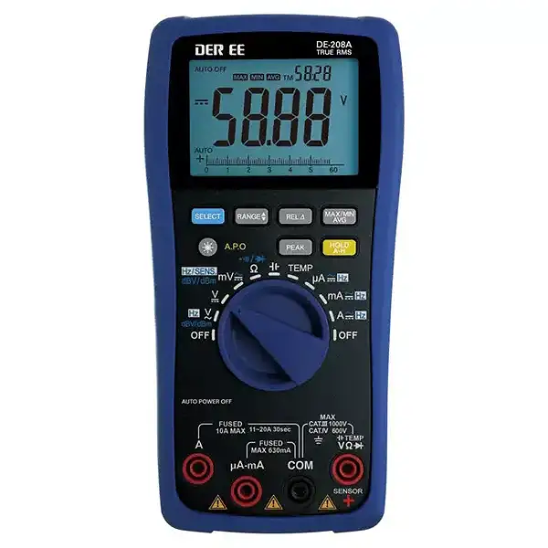 Đồng hồ vạn năng điện tử DER EE DE-208A (D.M.M)