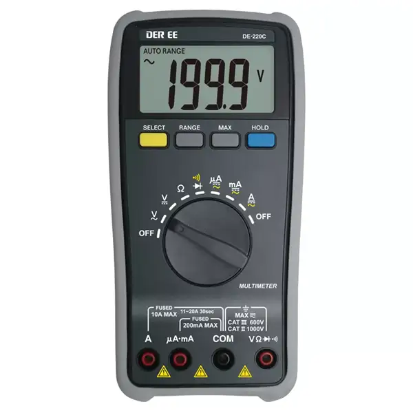 Đồng hồ vạn năng điện tử DER EE DE-220C (D.M.M)