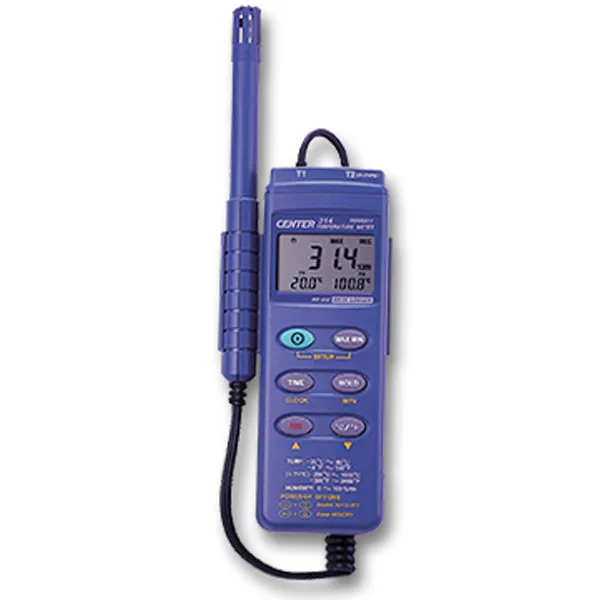 Máy đo ghi dữ liệu nhiệt độ và độ ẩm 2 kênh Centertek CENTER-314