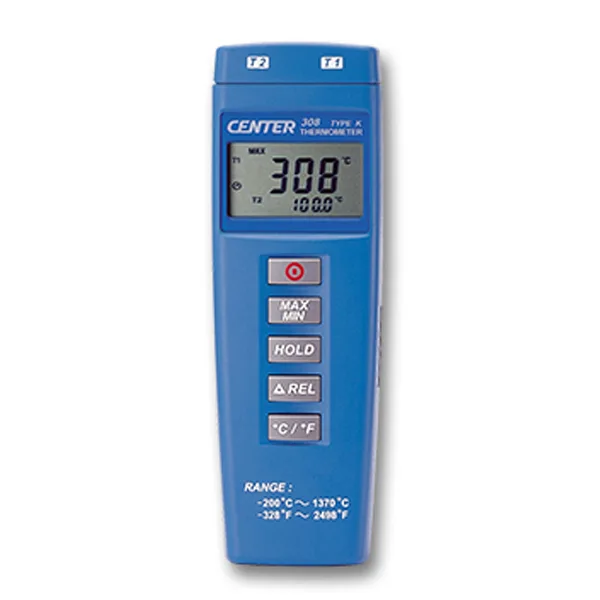 Máy đo nhiệt độ 2 kênh Centertek CENTER-308