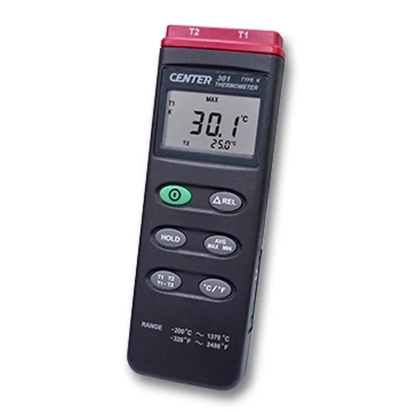 Máy đo nhiệt độ tiếp xúc 2 kênh Centertek CENTER-301